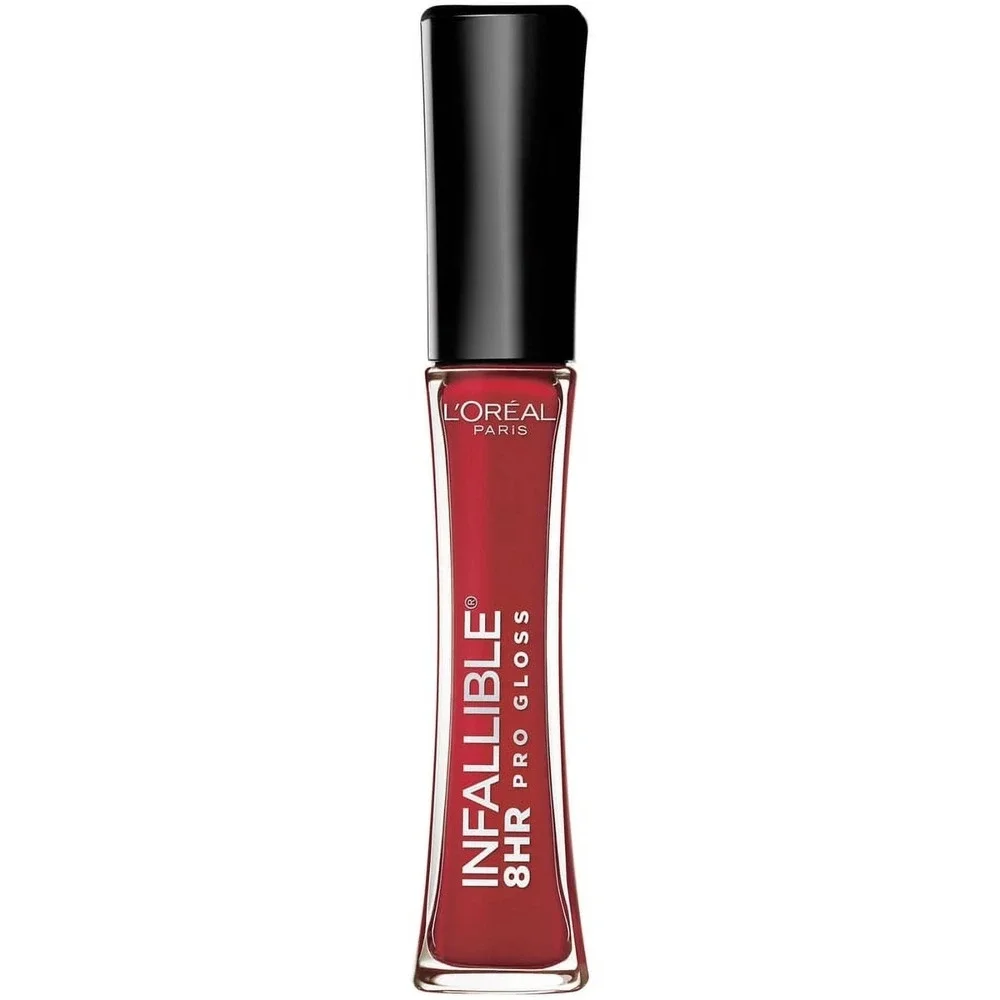 L'Oreal Paris Infallible 8 Hour Liquid Pro Lip Gloss, Hydrating, Rebel Red